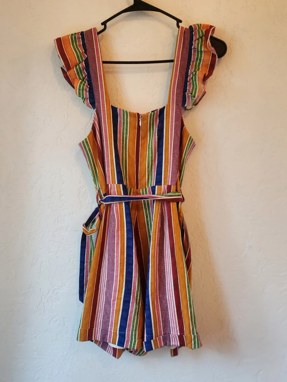 FARM Rio Reyes Linen Striped Romper - Picture 2 of 9